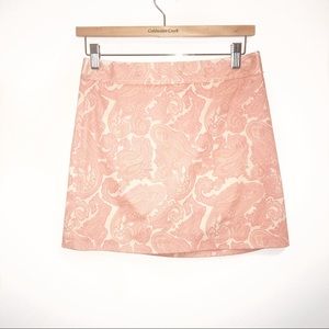 J.CREW Pink Paisley Mini Skirt-0 EUC very trendy